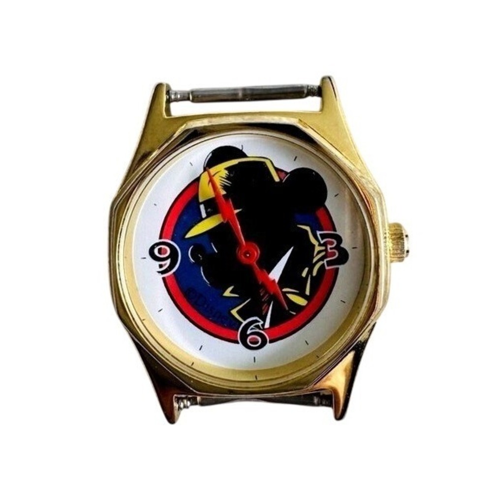 1990 Mickey Mouse Watch Dick Tracy Watch Head Disney "Mick Tracy"- Untested